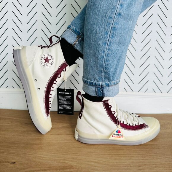 ⭐Converse Chuck Taylor All Star CX Hi Sz 10.5 Womens Shoes Beige Sneaker A07194C - Picture 1 of 13